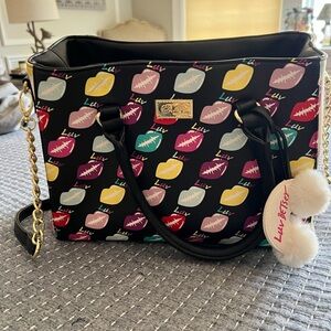 Luv Betsey Lips Tote Bag NWT